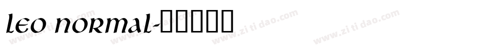 Leo Normal字体转换